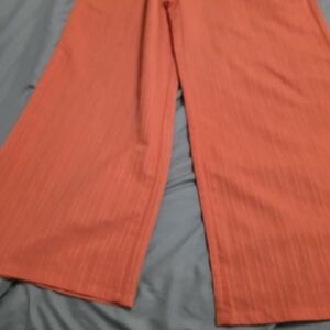 Orange Wide-Leg Pants
